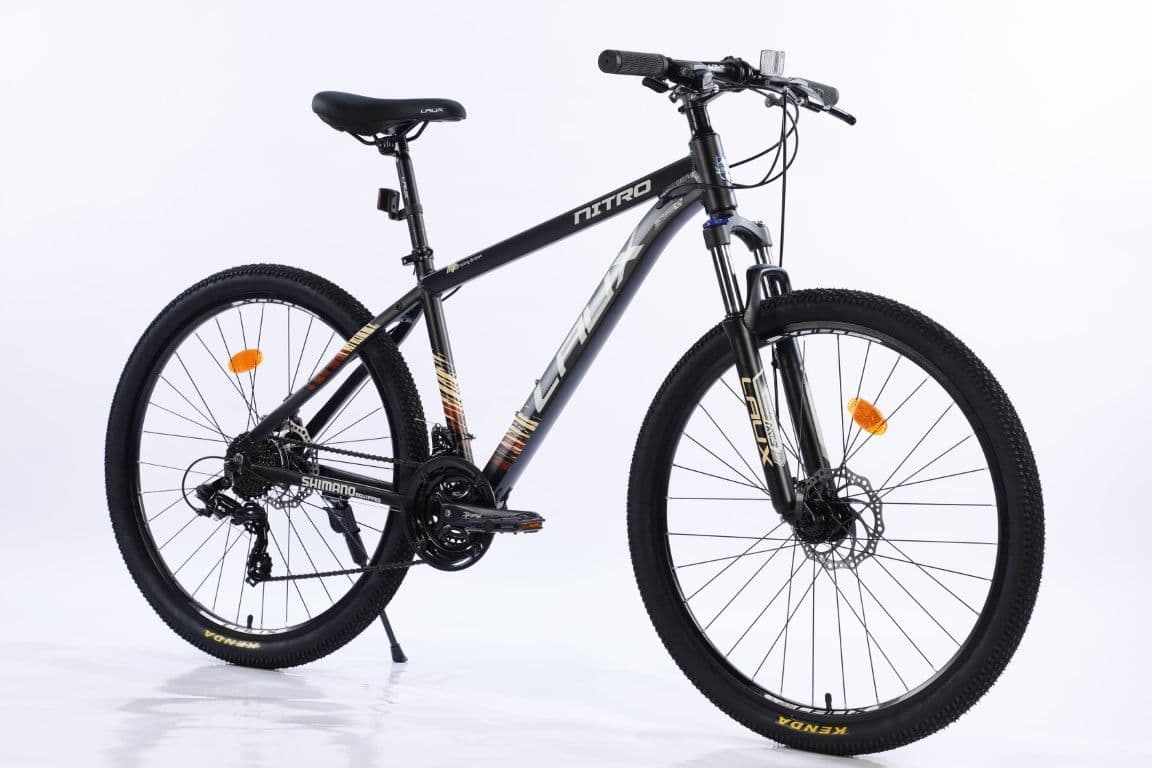 BICICLETA MTB 27,5" NITRO 24 VELOCIDADES MATTE BLACK/BROWN