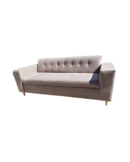 SOFA DOS CUERPOS BEIGE FELPA