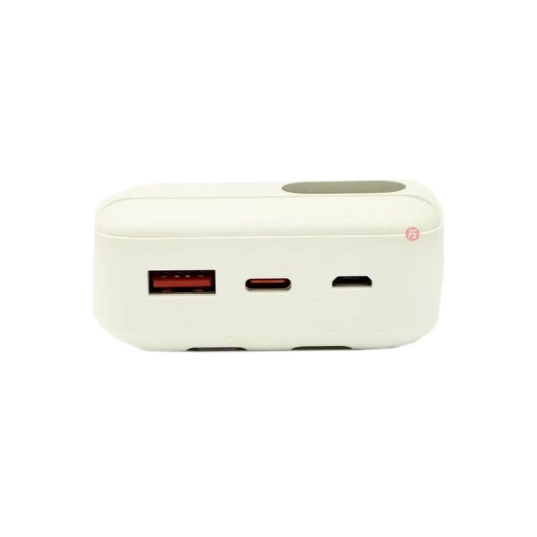 Power Bank 20000mAh 225W LED Display + Cables Blanco - SC