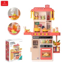 Cocina Juguete Grande 50pcs Ninos Spray Kitchen 78cm Rosado
