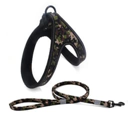 Arnes y Correa Reflectantes Mascota Perros Camuflaje Talla M