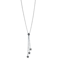 Collar Pendulo Punto Coma 3 Estrellas Plata Fina 925 Plateado TALLA UNICA
