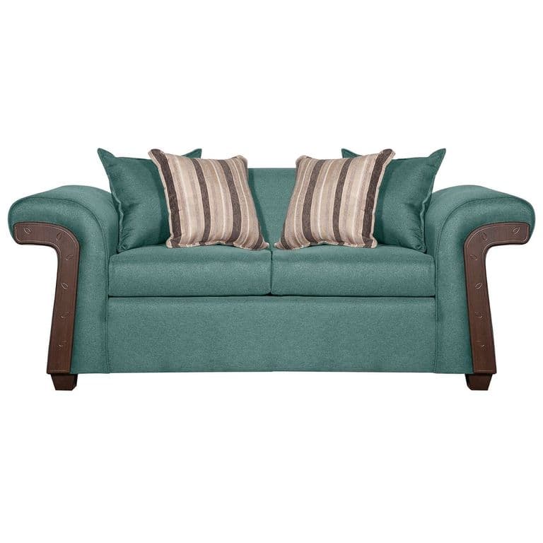 SOFA 2 CUERPOS NAPOLES VERDE AGUA