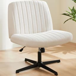 Silla Blanca Ergonomica de Escritorio para Oficina o Hogar Tela