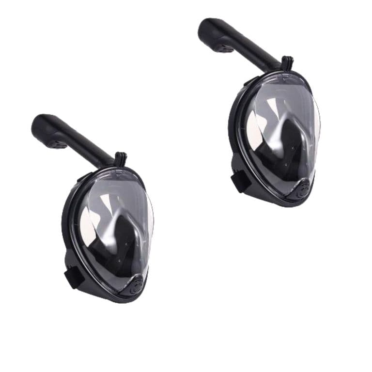 Mascara Snorkel con Base para Camara - Negro