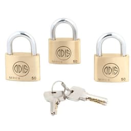 CANDADO B50 X3 50MM LLAVES IGUALES