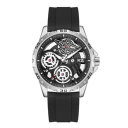 Reloj Skeleton SK-36 Cuarzo Silicona Negro TALLA UNICA