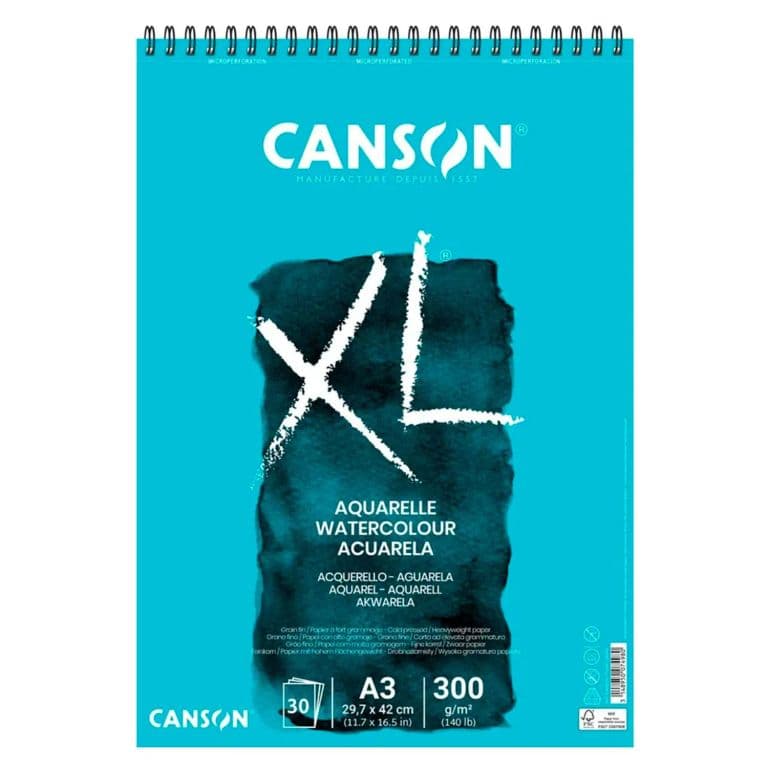 Croquera XL Aquarelle 300gr 30 hjs A3 (29.7x42cm)