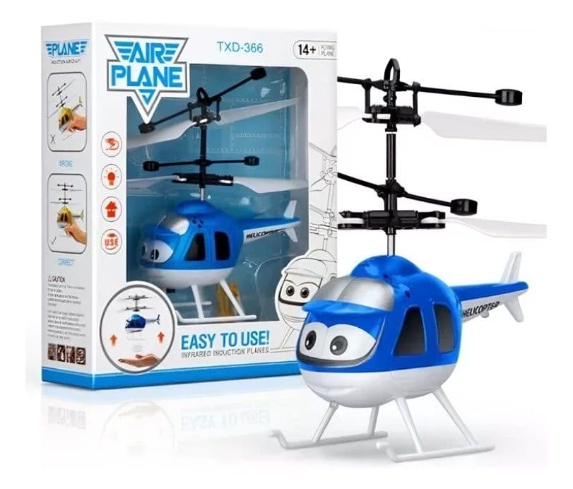 Helicoptero Infantil sin control Azul