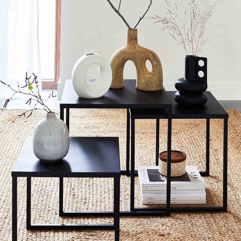 Mesa Nido Metalica Valgo 45x45x45 Hecho a Mano