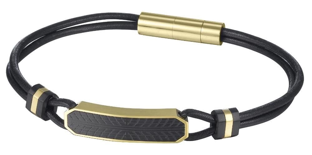 Pulsera de Hombre J001B10119 Dorado-Negro Dorado TALLA UNICA