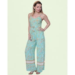 Enterito Premium Casual Diseno Pabilos Ajustables Floreado 237 Turquesa S