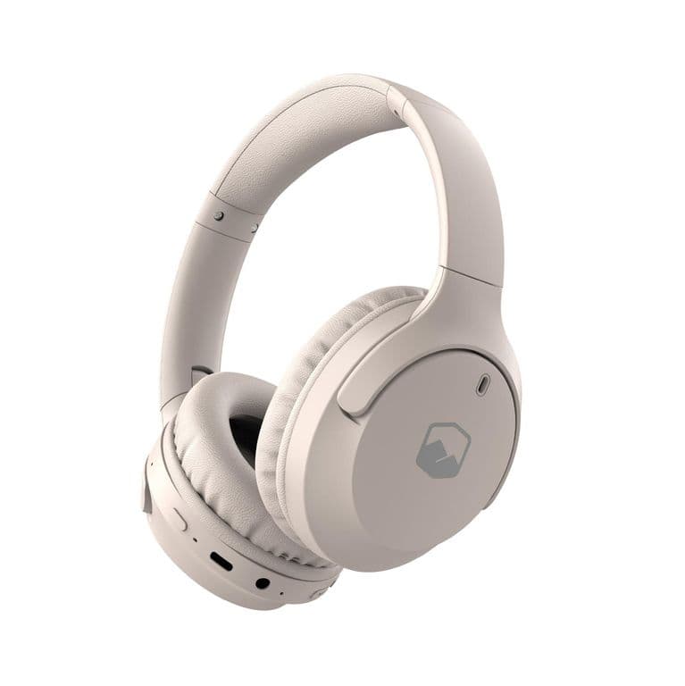 Audifonos Bluetooth Inalambricos Over Ear WavePro Cream - Beige Negro