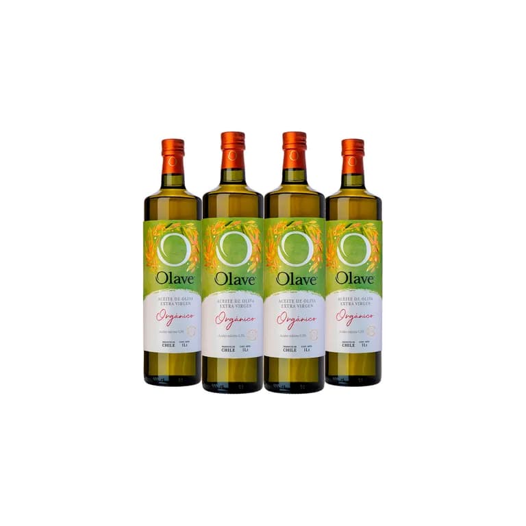 Aceite de Oliva Extra Virgen Organico 4x1000ml
