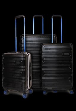 Set de 3 maletas S+M+L Mallorca negra Negro L
