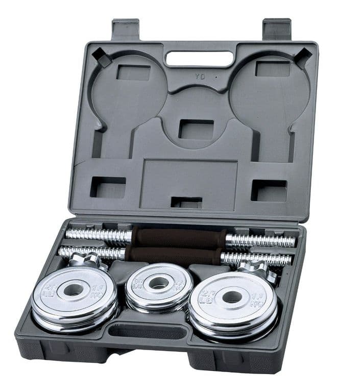 Set Mancuernas Cromadas 15kg