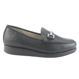 Mocasin de Cuero Mujer Celsa-1 Negro Casual Negro 35