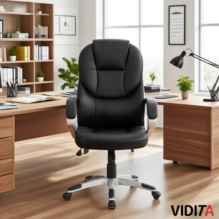 Silla Emilio-Premium Escritorio Ejecutiva Oficina Cuero PU