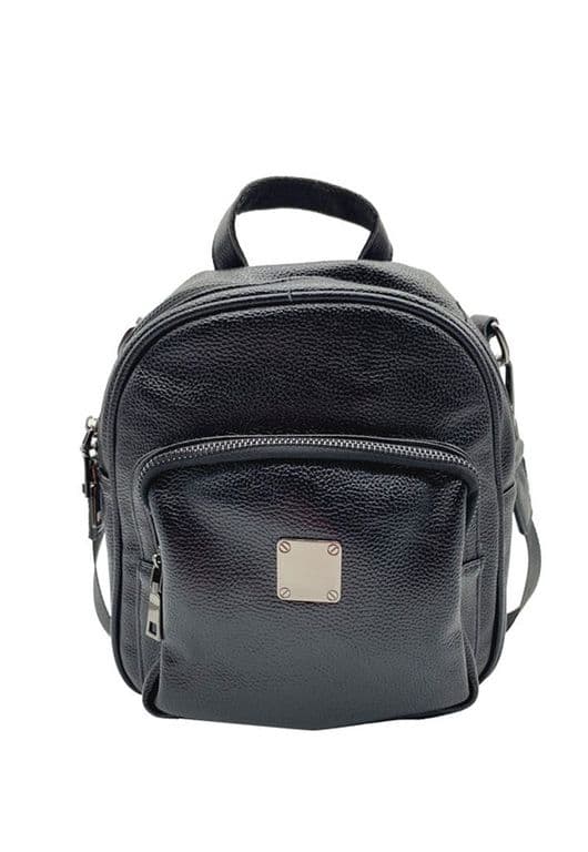 Mochila Cuero Negro CRU75 Negro TALLA UNICA
