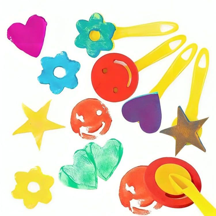 Set De Arte 51 Pzs Para Pintar Para Ninos Esponjas Figuras