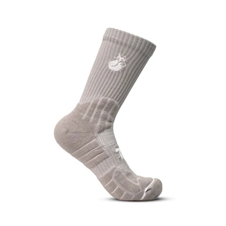 Calcetin Crew D1 Lehinde Gris Tenis Padel Gris 43-46