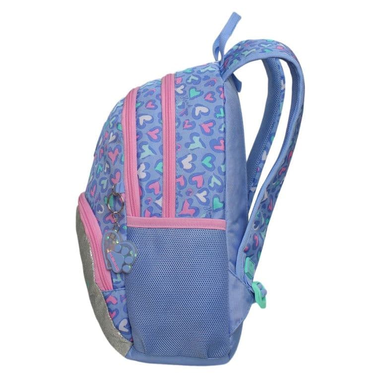Mochila Infantil Nina Gum Gato Corazon Lila Violeta TALLA UNICA