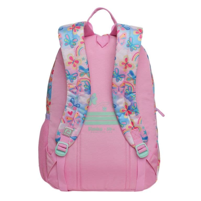 Mochila Infantil Nina Bionica Butterfly Rosado Rosa TALLA UNICA