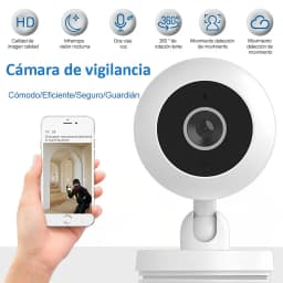 Camara de Vigilancia para seguridad con 1080P HD Vision Nocturna Inalambrica