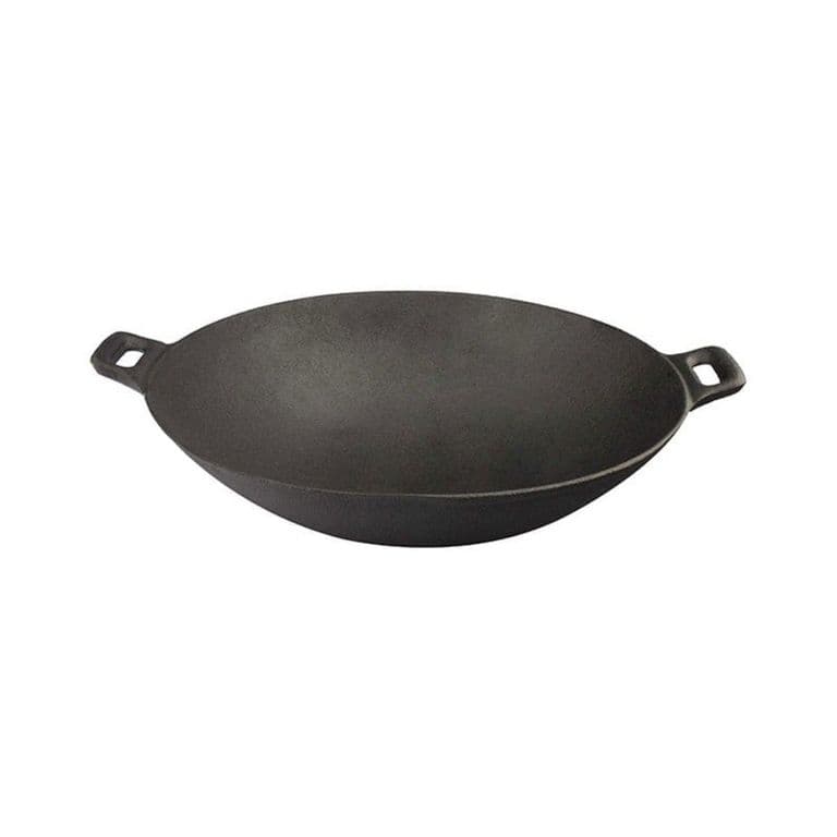 Wok con Asas de Fierro 30cm Negro