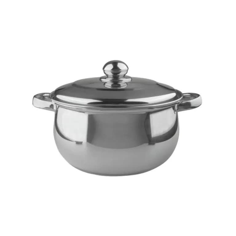 Cacerola 5,5lt Acero Inoxidable 24x13cm Gris
