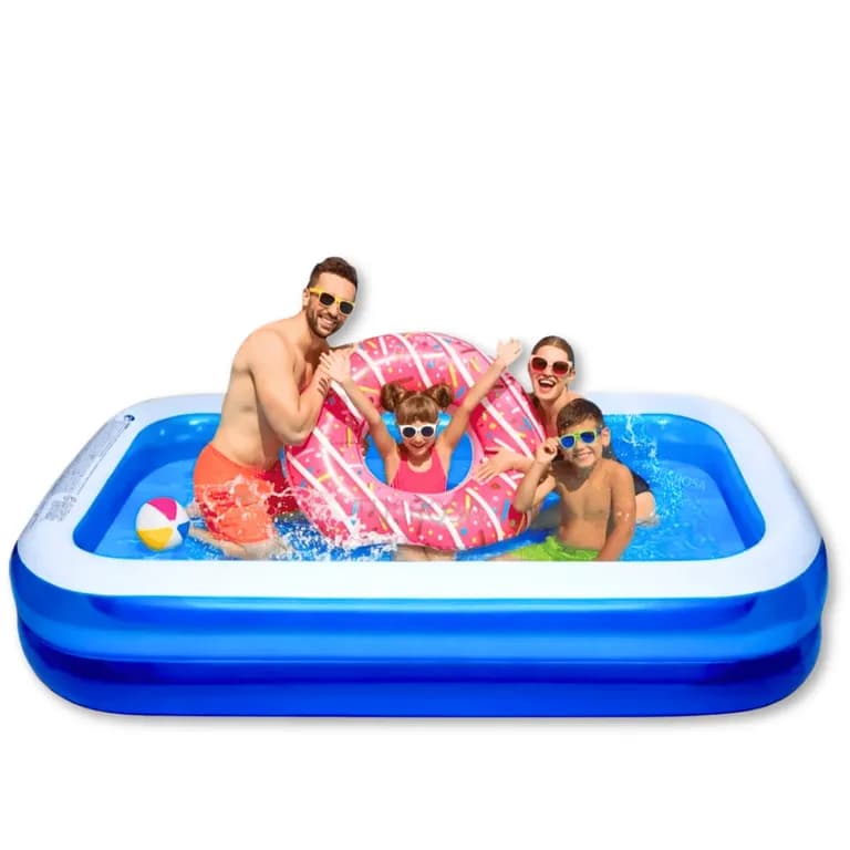 Piscina Inflable Rectangular Familiar Azul 720 Litros