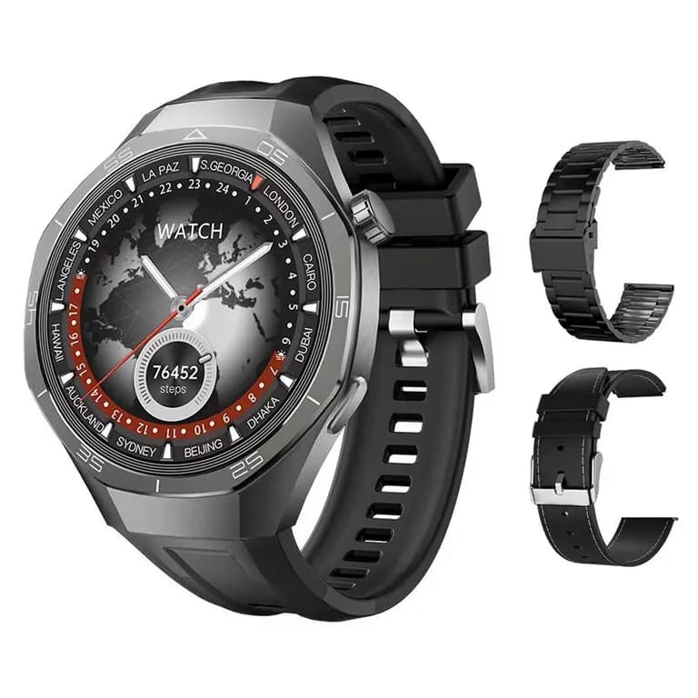 Smartwatch Reloj Inteligente SK40 Deportivo Compatible 3 Correas Intercambiables Salud Compatible