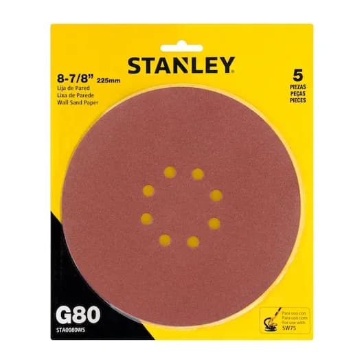 DISCO Lijador GRANO 80 DE 8-7/8" 225MM 5 Unidades
