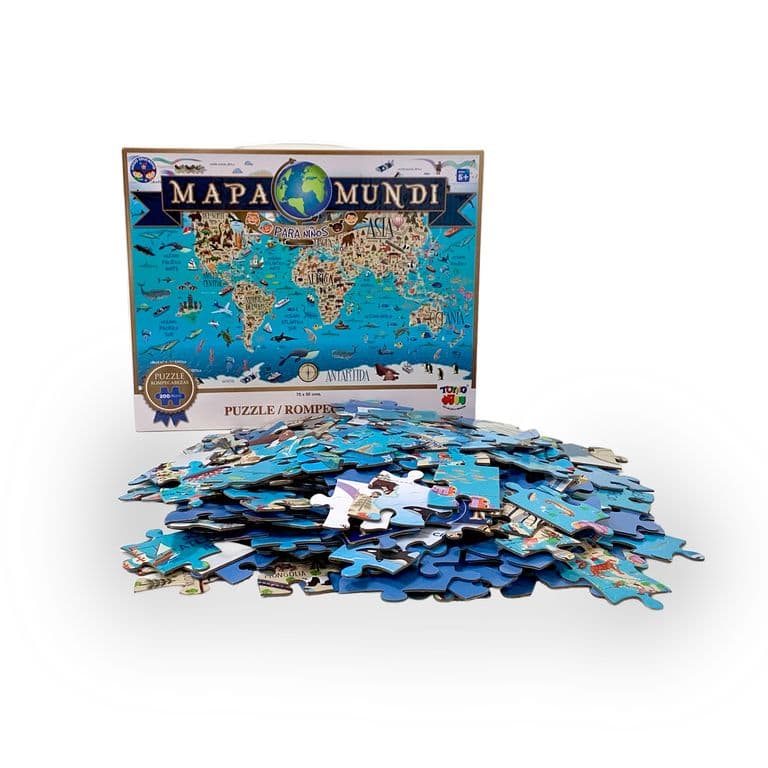 Puzzle Mapamundi 200 Piezas -