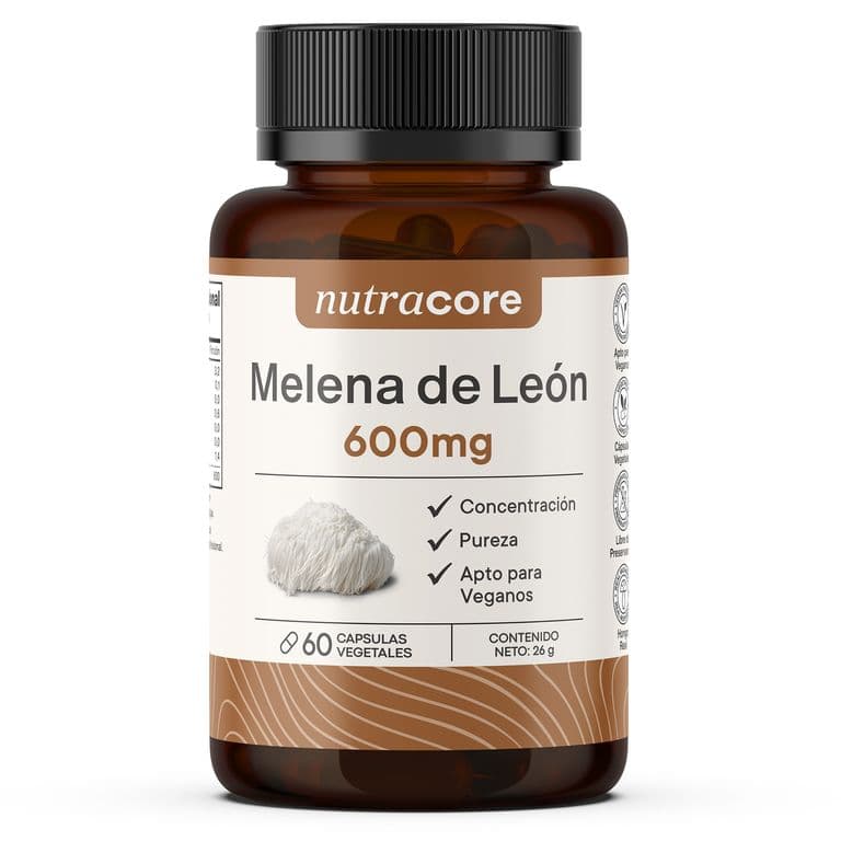 Melena de Leon Natural 600mg - 60 Capsulas Vegetales -