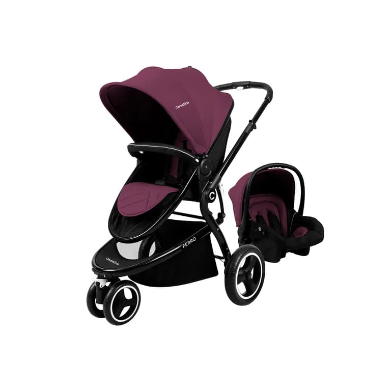 Coche Ferro Mora con Porta Bebe y Moises