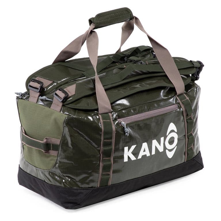 Bolso Mochila Impermeable Verde Outdoor 40L Plegable.