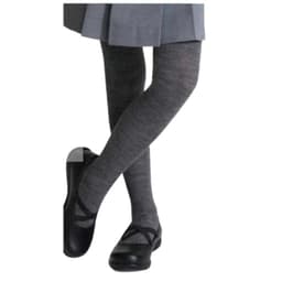 Pack 2 Panty Ballerina Escolar Lana Con Lycra Sin Costura 58 Gris 4-6