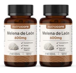 Melena De Leon Natural 600mg - Pack 2x60 Capsulas Vegetales -
