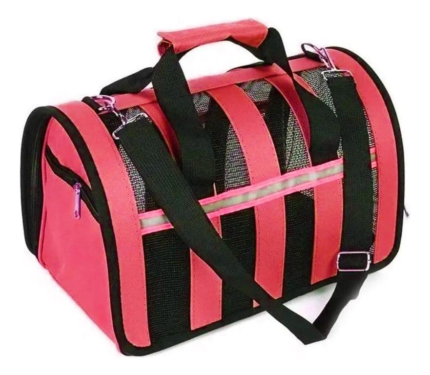 Bolso Transporte Mascotas Rojo 34x24x23 CM - Rojo