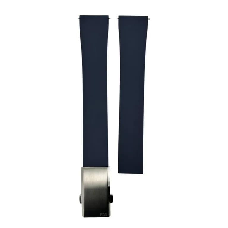Correa Reloj Caucho FKM Centinela Deployment Quick Azul Marino 19