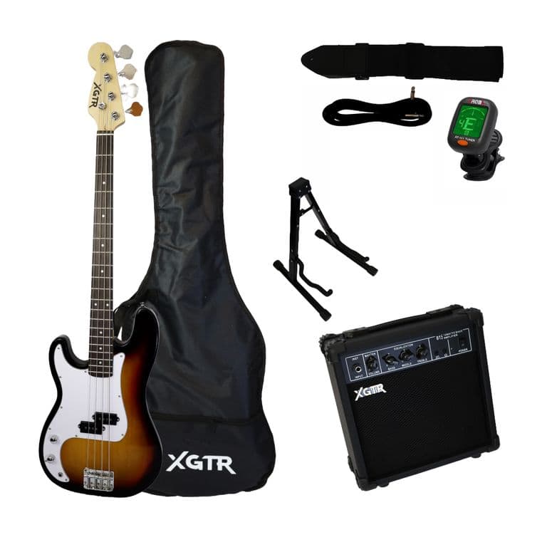Pack Bajo Electrico LeftHand Precision SunBurst,Amp 15w
