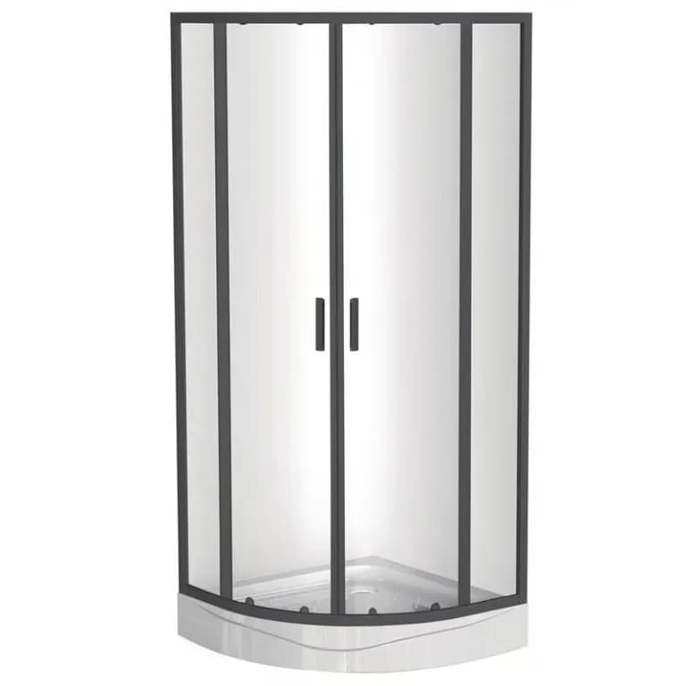 Cabina de Ducha SHOWER CURVO 90 X 90 X 200CM MARCO NEGRO