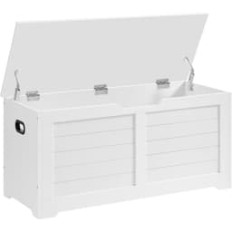 Banqueta Baul Almacenaje Blanco Saffle
