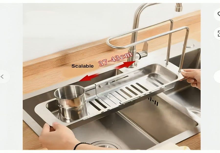 Escurridor de acero inoxidable para cocina