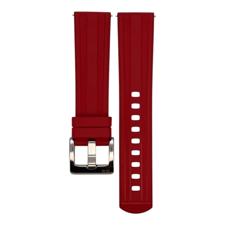 Correa Reloj Caucho FKM Nova Quick Release Rojo 22
