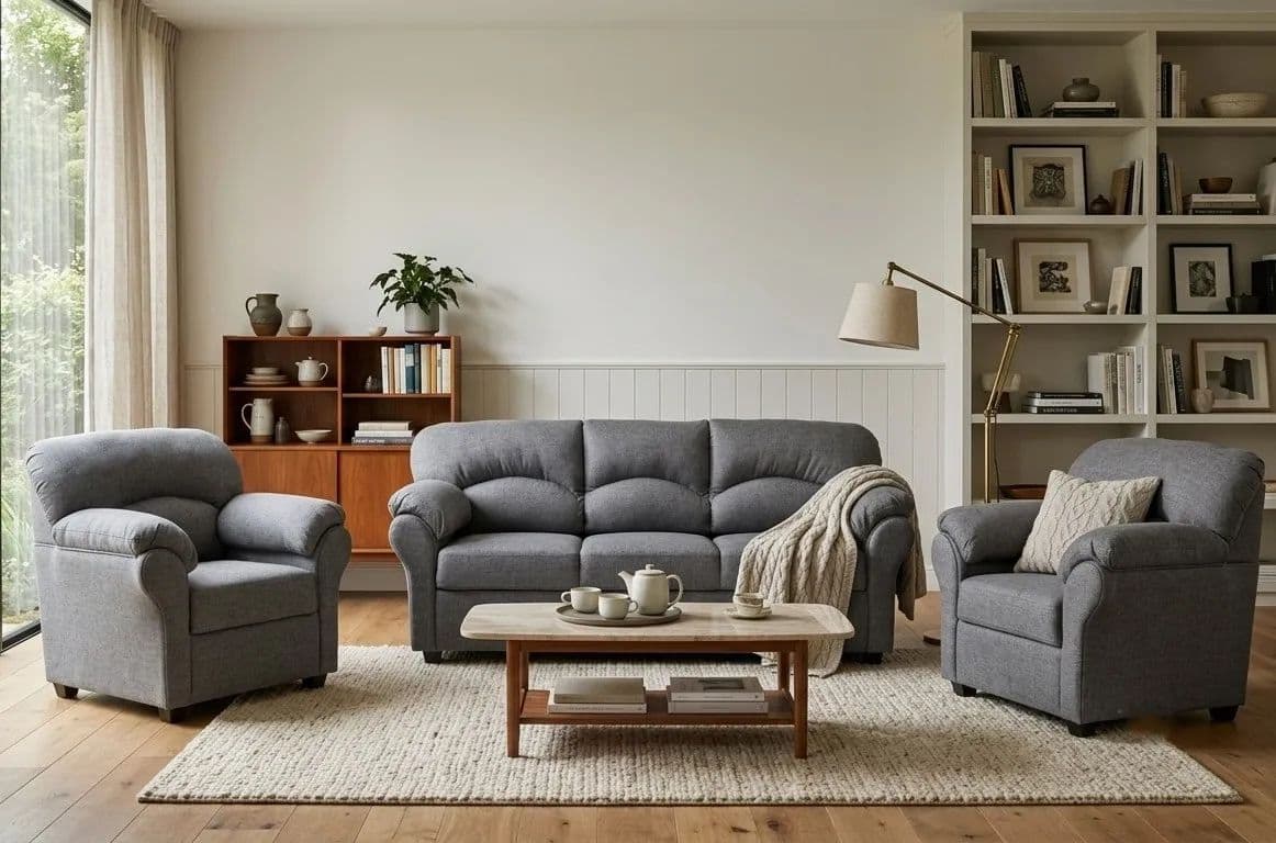 LIVING LINO DECO-3-1-1 Gris oscuro