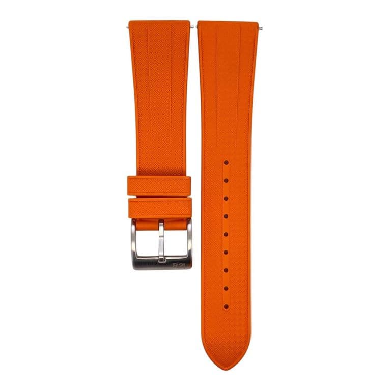 Correa Reloj Caucho FKM Fortis Quick Release Naranja 18