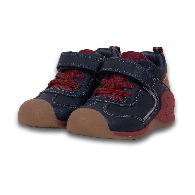 Zapato Clasico Bebe Nino Azul Marino Azul 19