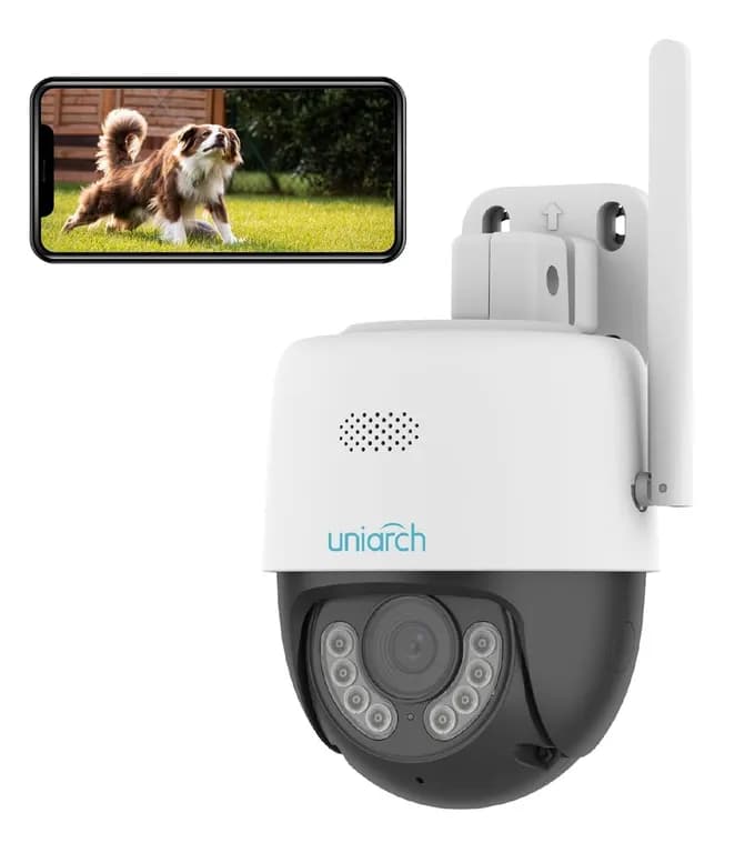 Camara de Seguridad Wifi 360 IP 2K 3MP Color Luz LED Sirena